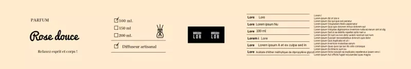 Beige Simple Diffuser Set