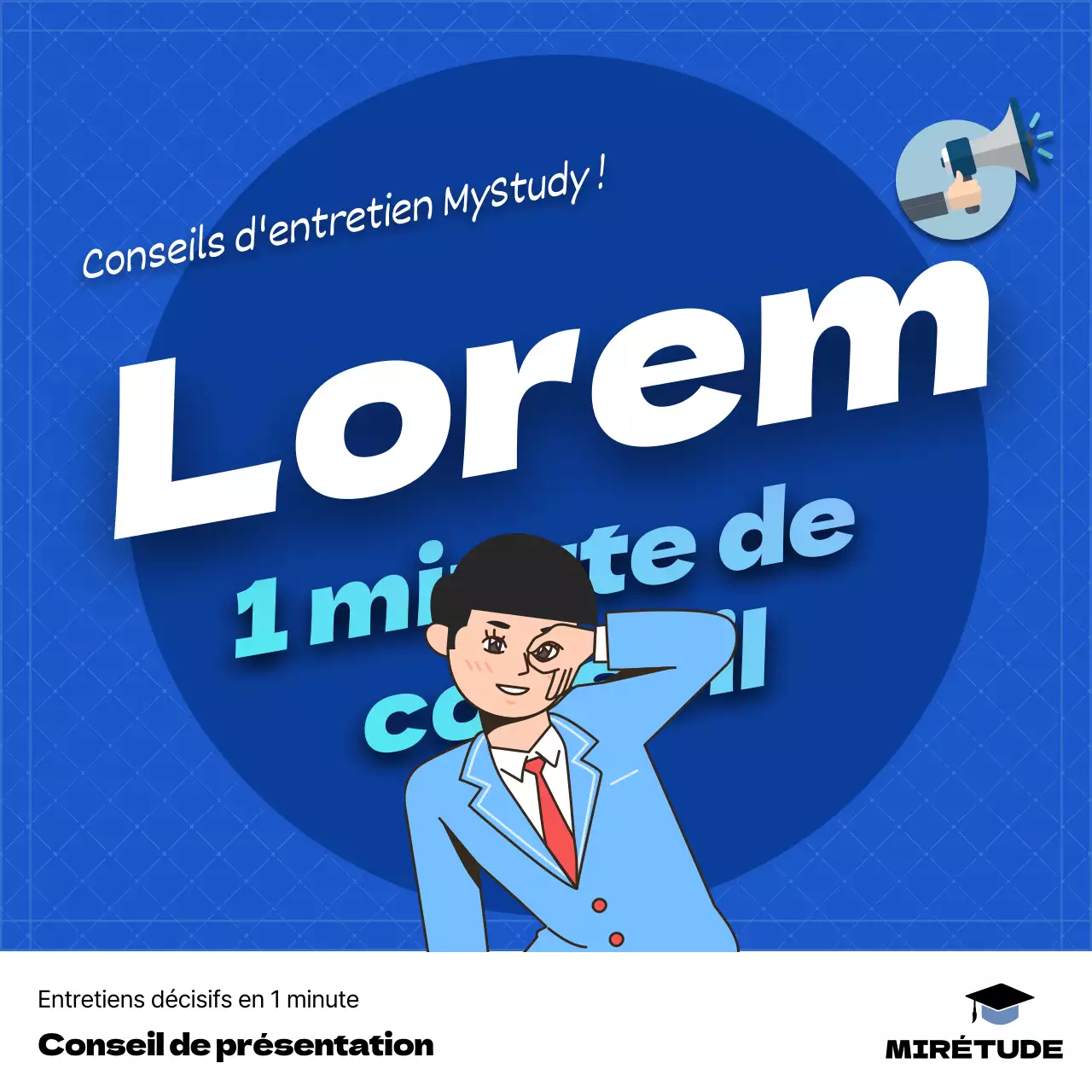 Carte de visite bleue et violettenews