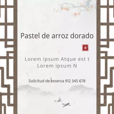 Pastel de arroz dorado