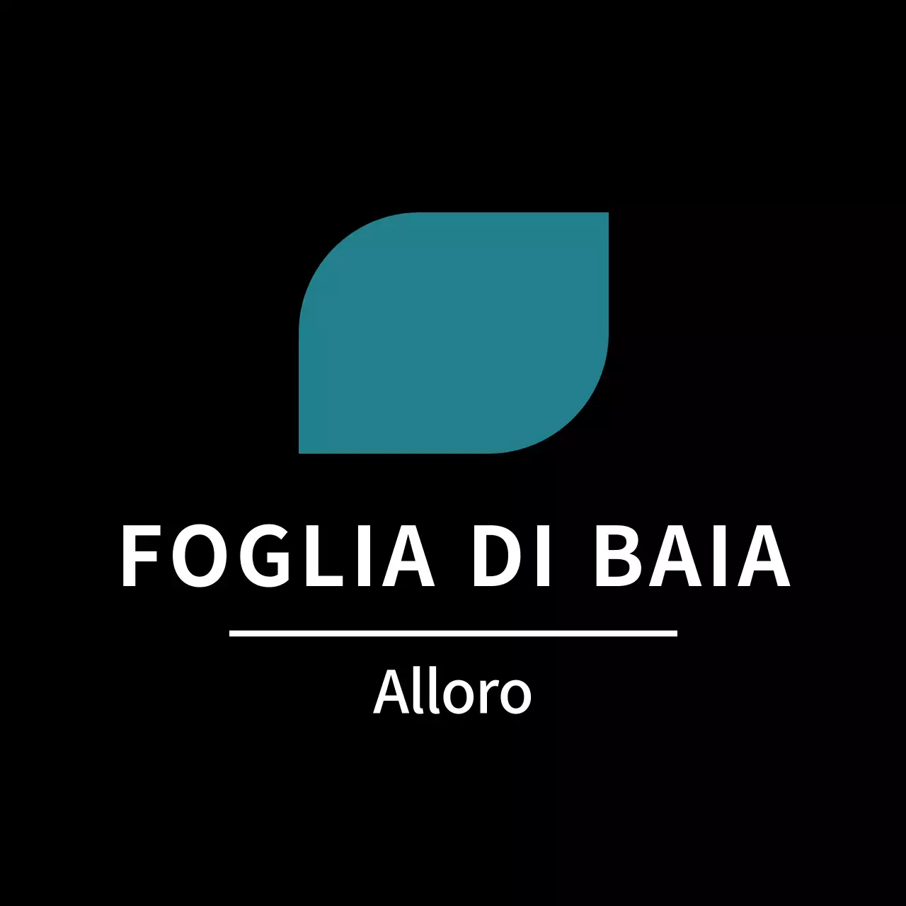 Adesivo nero a forma di foglia di alloro semplice per etichette di contorno