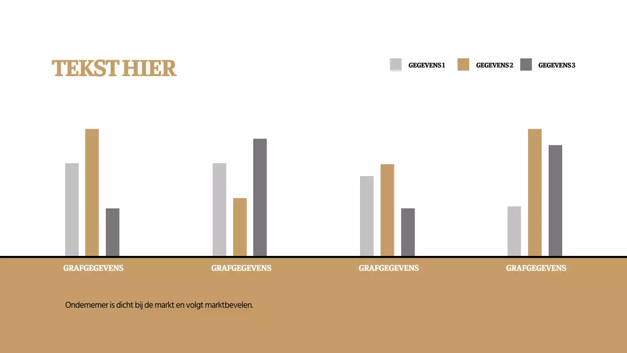 Een eenvoudige conceptgrafiek in bruin en grijs