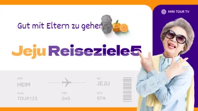 Die besten Orte auf Jeju mit lila und orangefarbenen Eltern