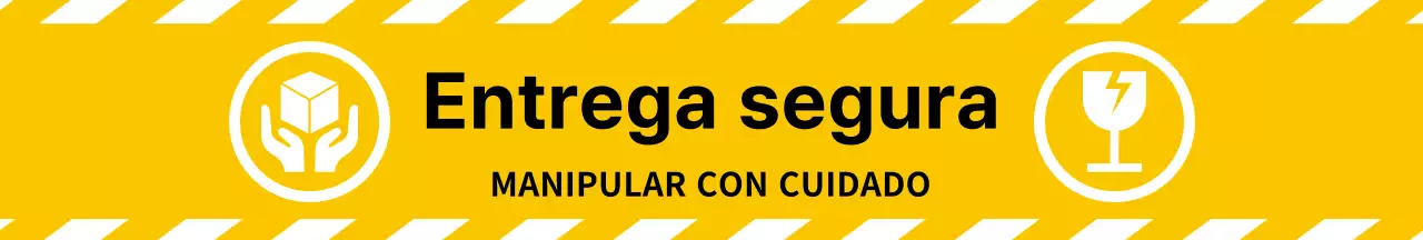 Icono amarillo sencillo Envío seguro