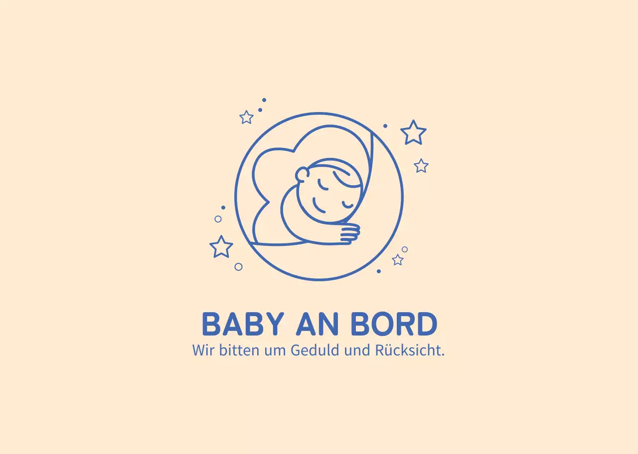 Aprikosenblaue Illustration mit einem reitenden Kind