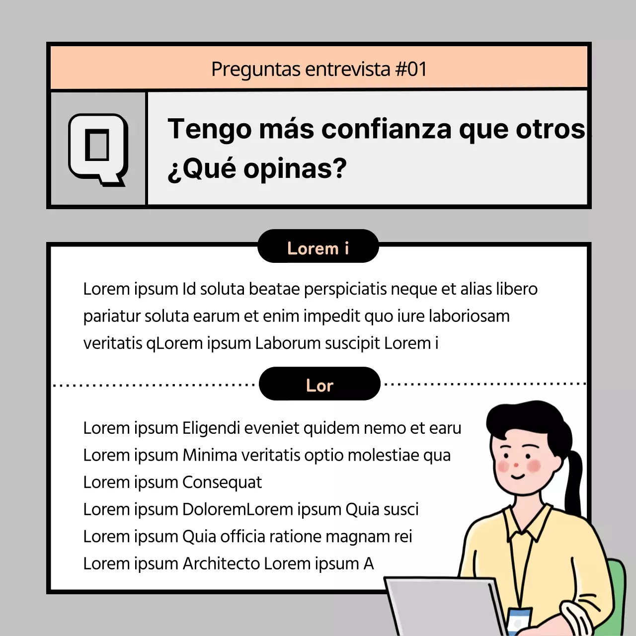Consejos naranja y negro para anticiparse a las preguntas de la entrevista y respuestas modelo