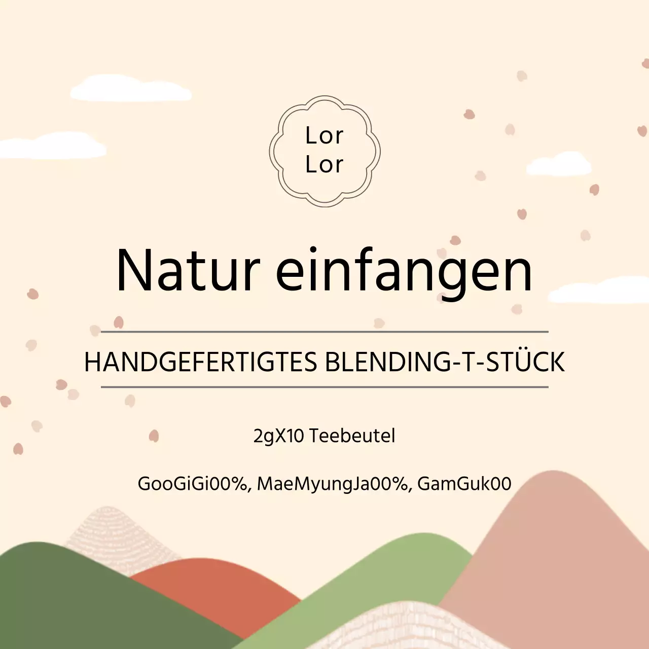 Pastellfarbener beruhigender gesunder Tee Aufkleber