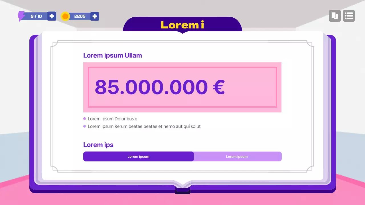 Proposta di gioco scolastico in viola