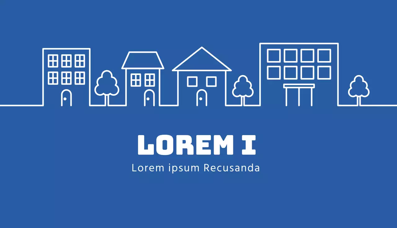 blauwe illustratie eenvoudige makelaar