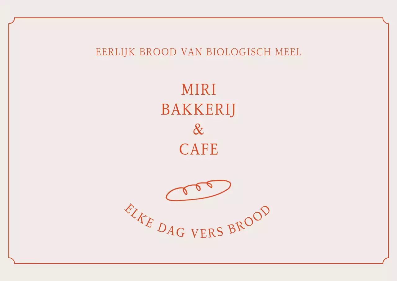 Ansichtkaart met illustratiethema in rood