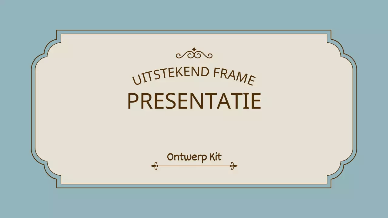 Vintage frame presentatieset in roze en goud
