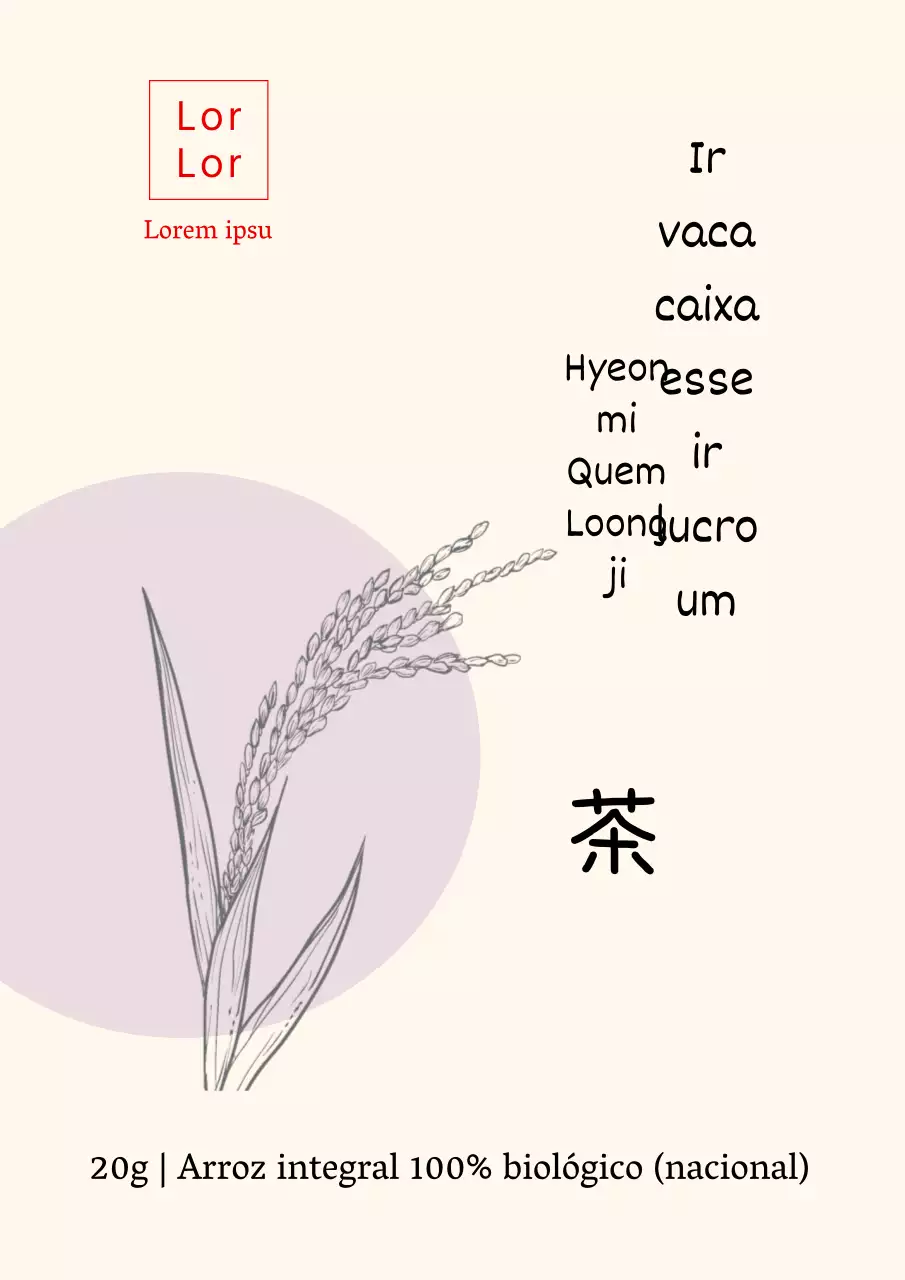 Folheto simples em bege e vermelho para um evento de intercâmbio interdisciplinar