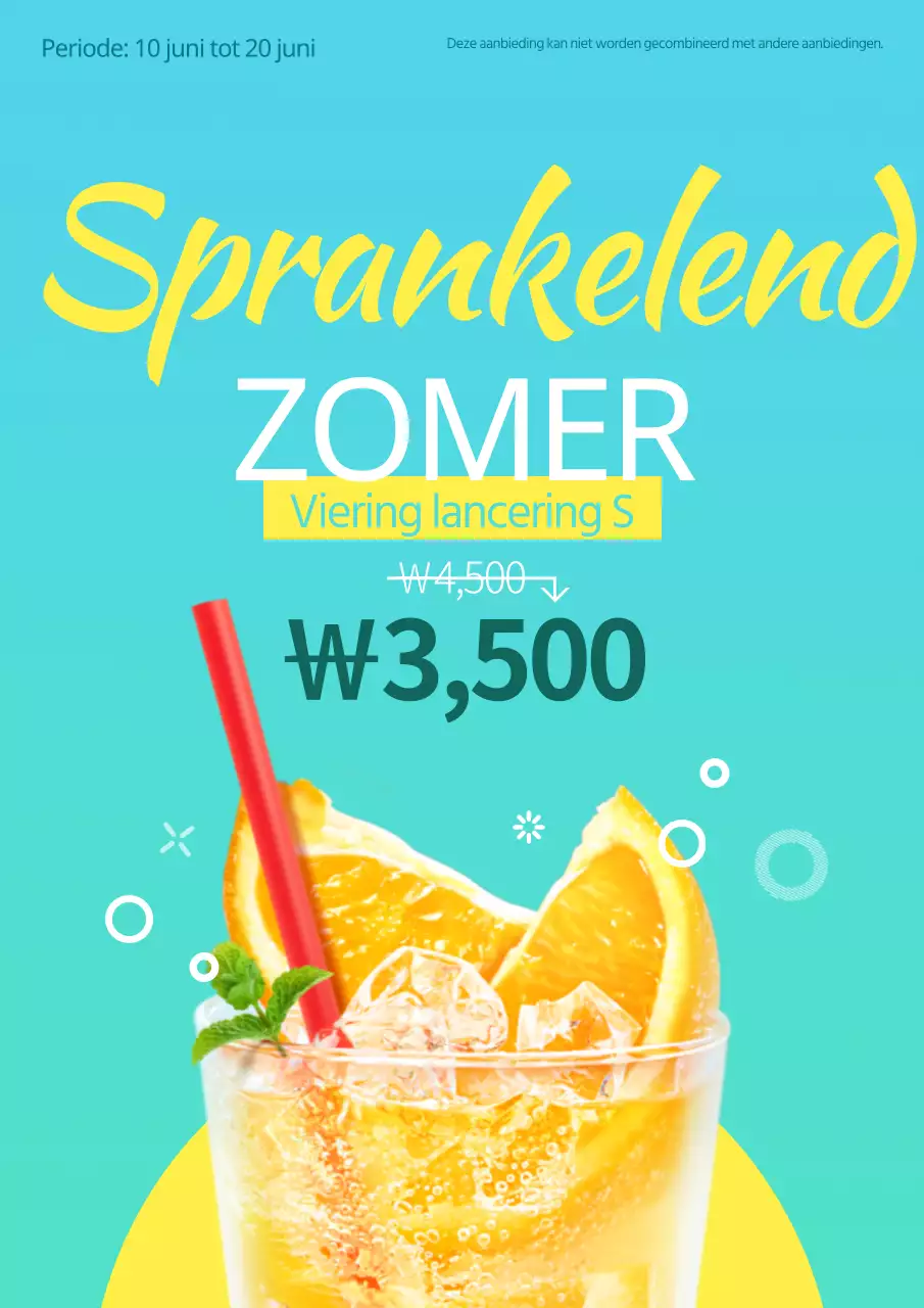 Seizoensaanbiedingen voor drankjes