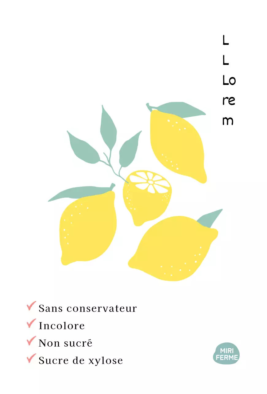 Carte postale illustrée de la limonade