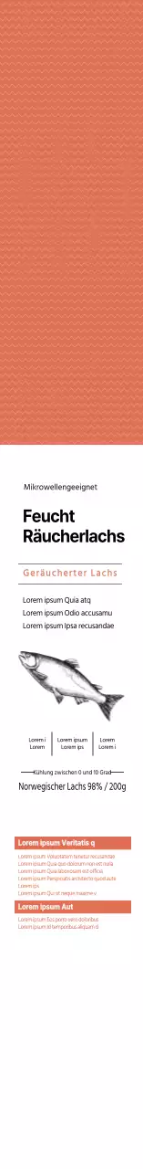 Mehrfarbiger Räucherlachs gegrilltes Fischprodukt