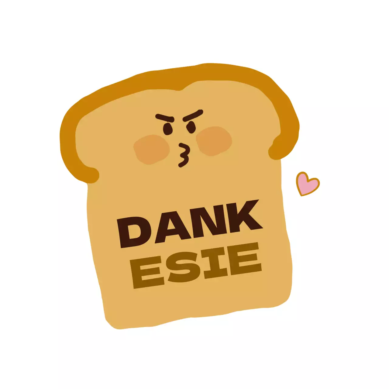 Browns niedliche Illustration von Brot