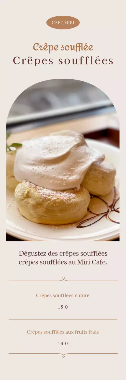 Prix des menus de cafés avec cadres sentimentaux et calligraphie