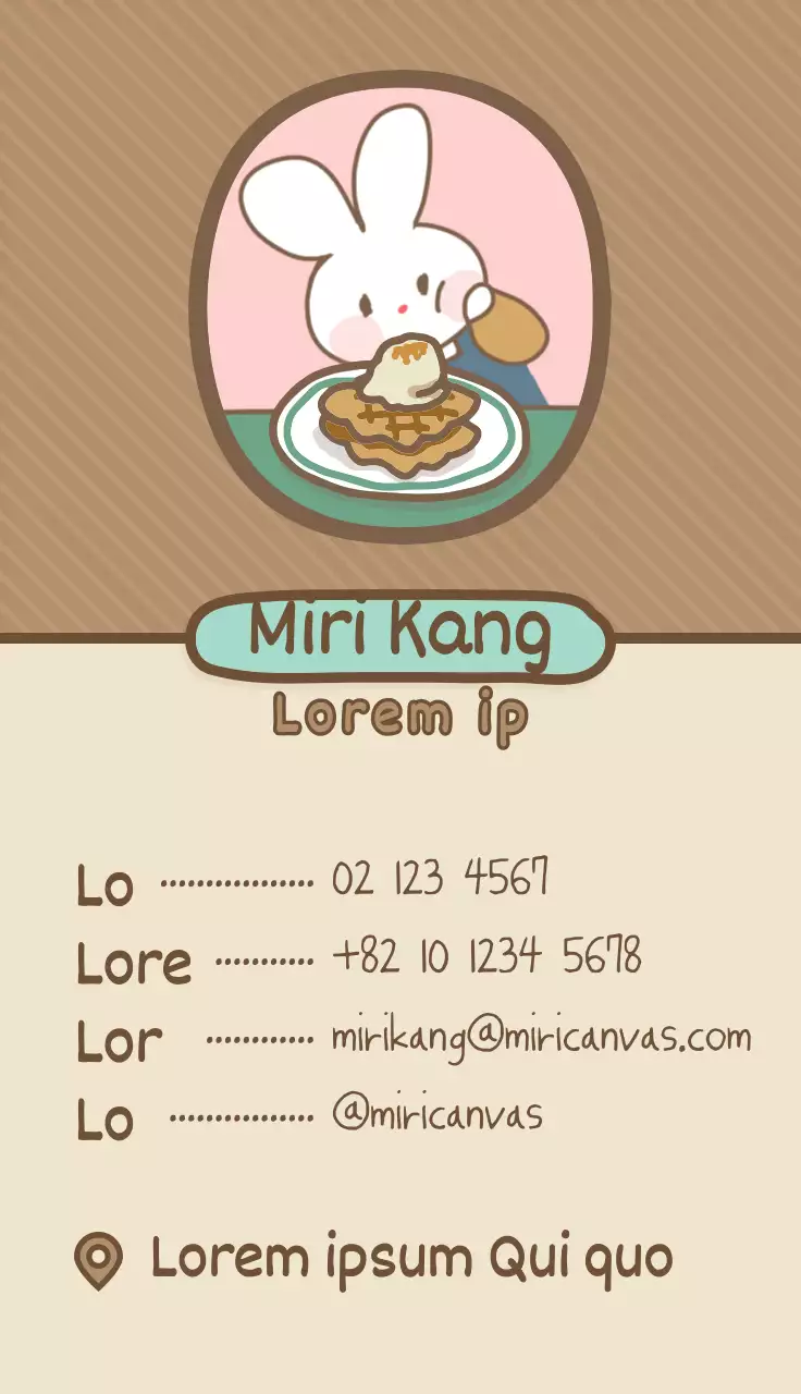 Un café avec de jolies illustrations dans les tons beige et marron