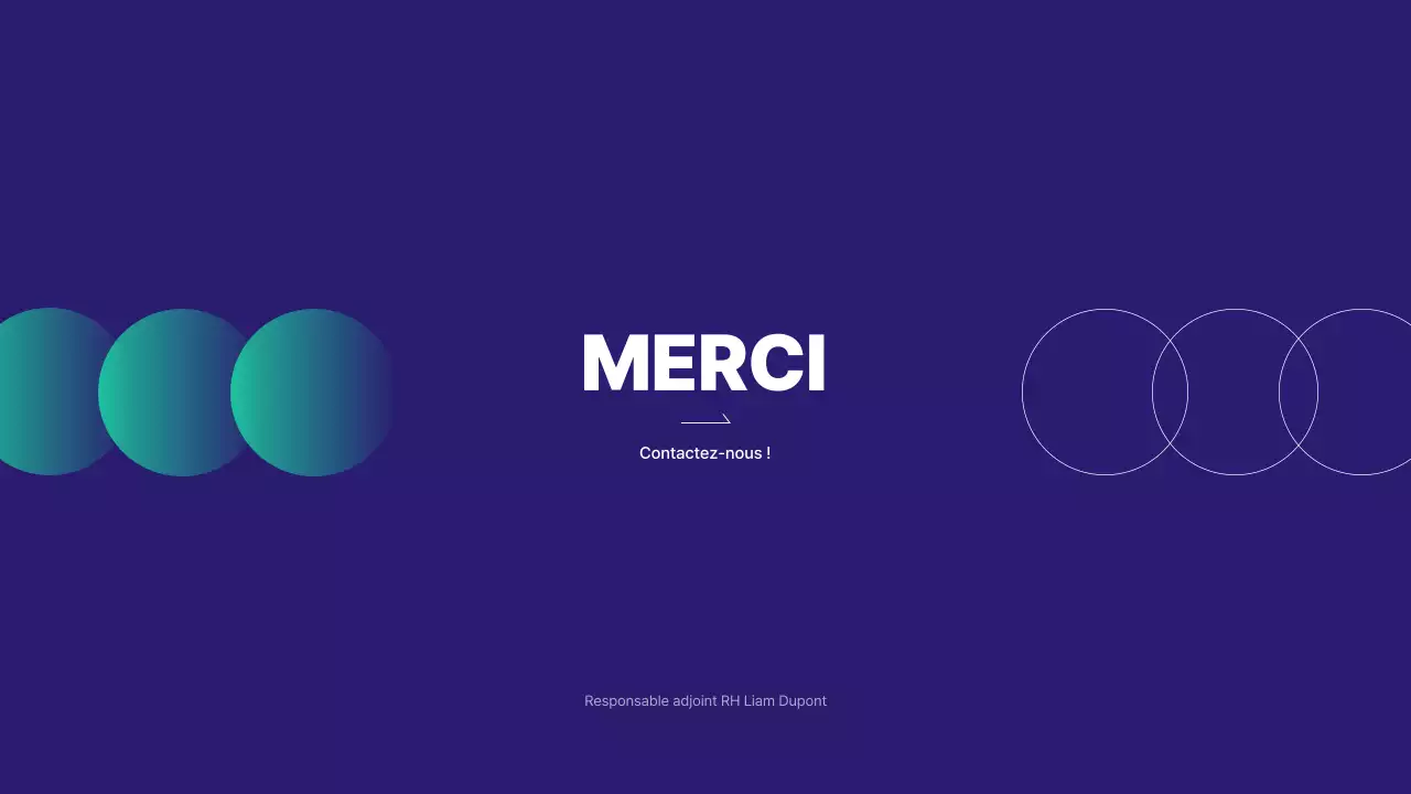 Une proposition organisée avec un graphique en cercle de couleur bleue