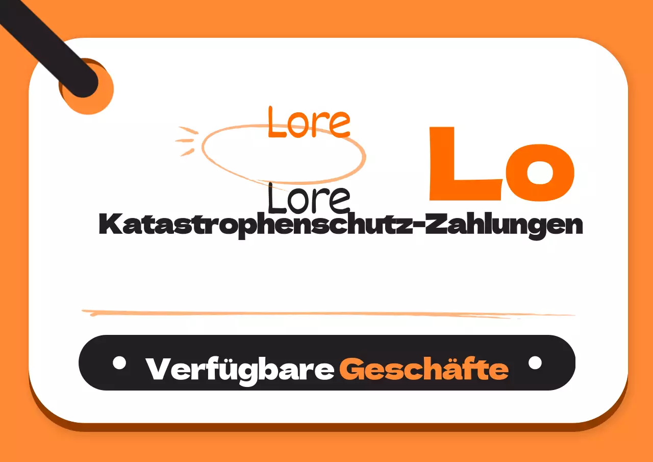 Katastrophenschutz-Zahlungen