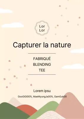 Autocollants Pastel Calming Healthy Tea