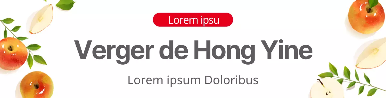 Illustration d'une ferme blanche promotion d'un verger