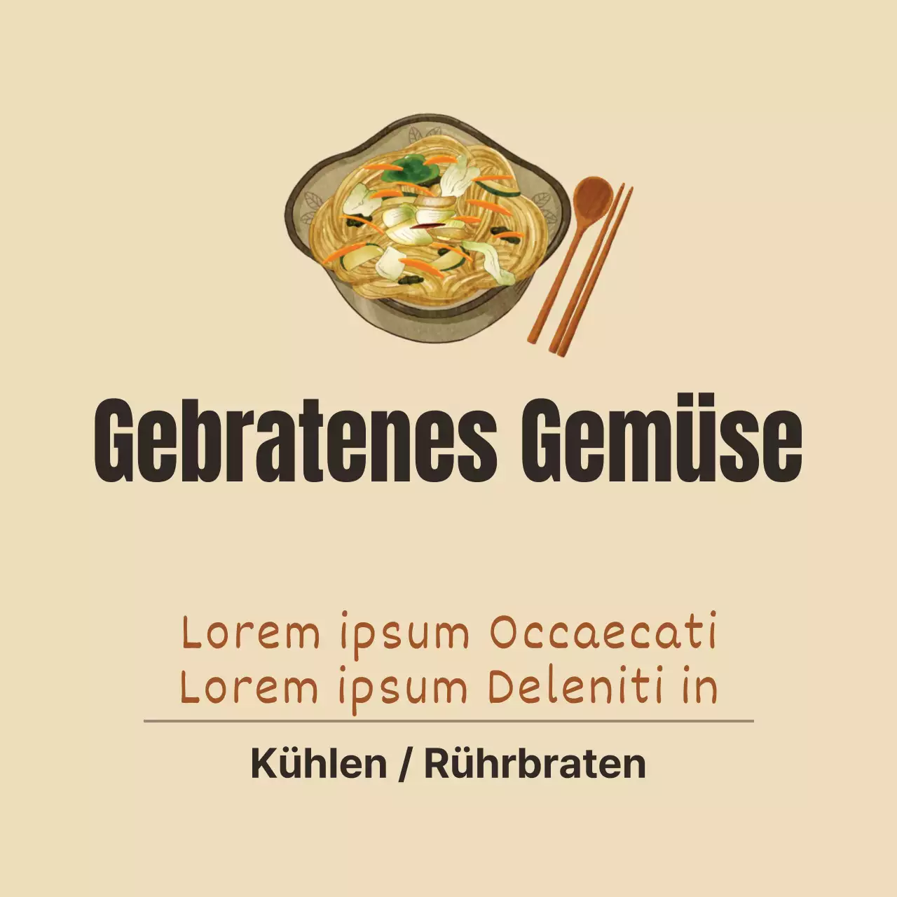 Gebratenes Gemüse