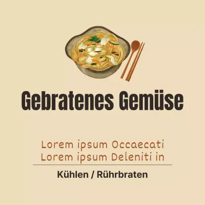 Gebratenes Gemüse
