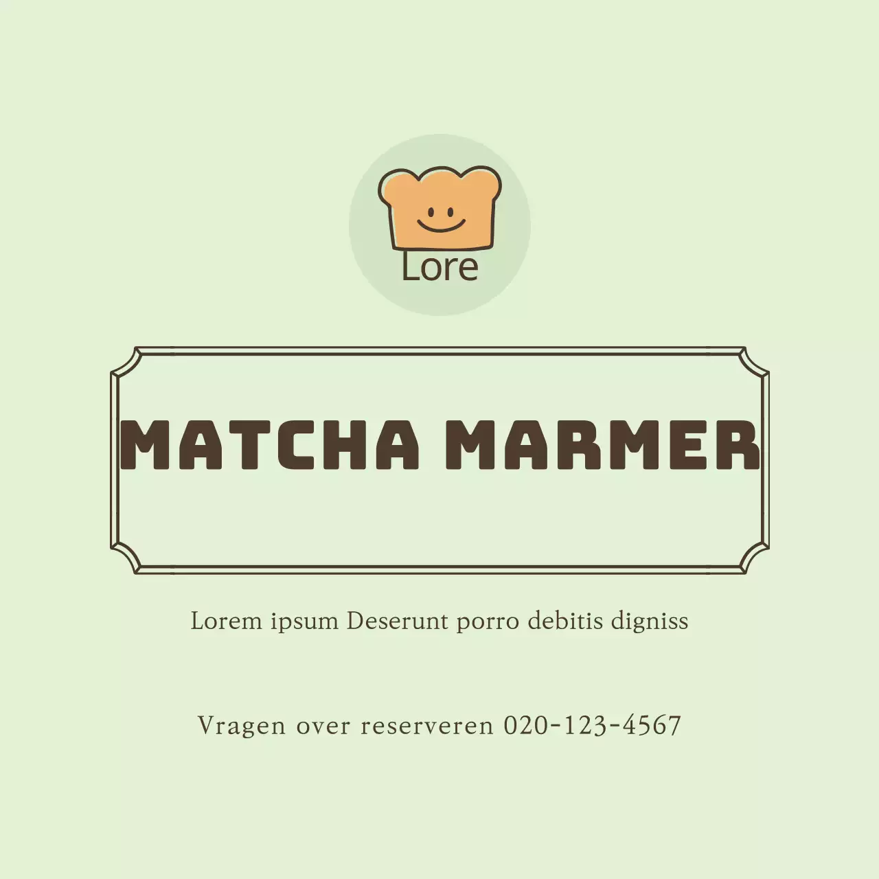 Geïllustreerde Matcha Dessert Stickers