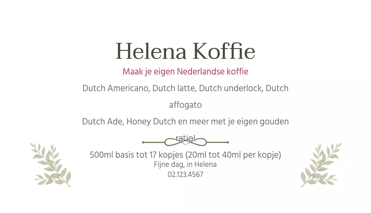 Nederlandse koffie