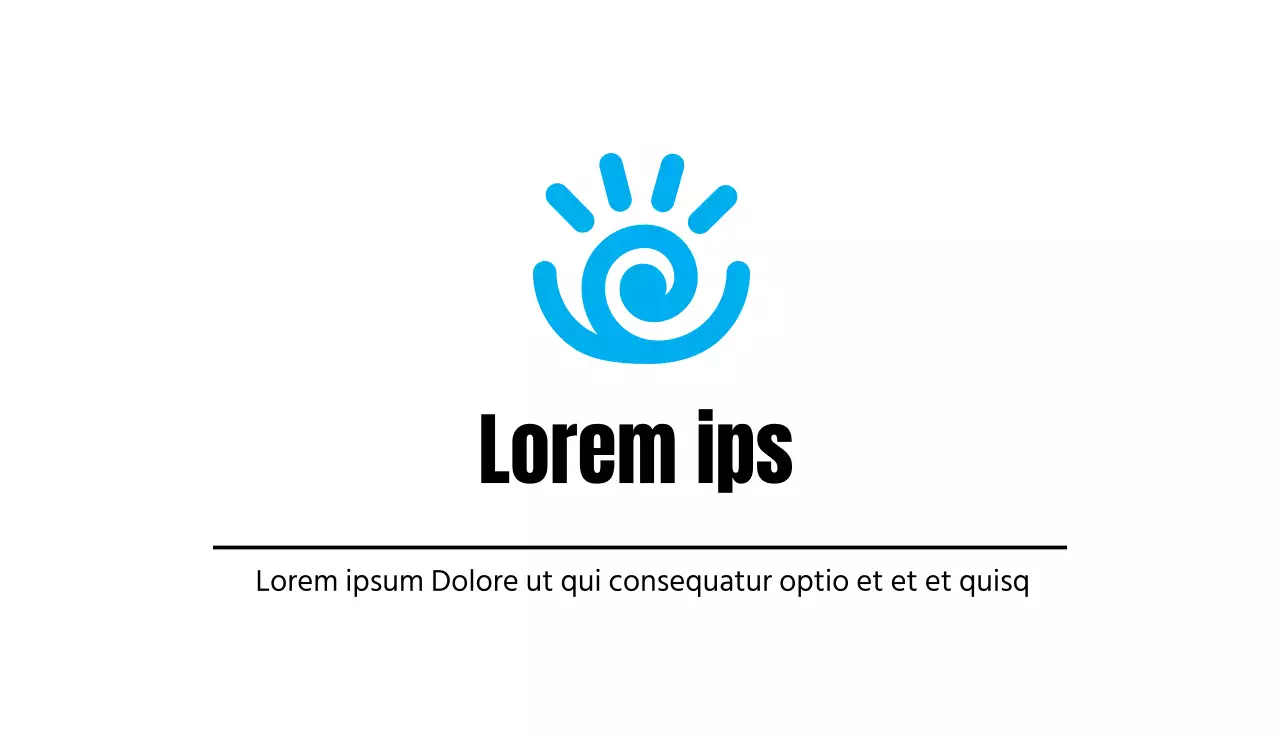 azul ilustración logotipo simple hospital oftalmología