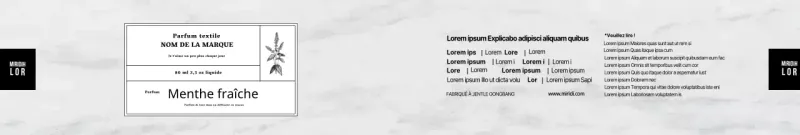 Set de diffusion illustré Grey Clean Marble