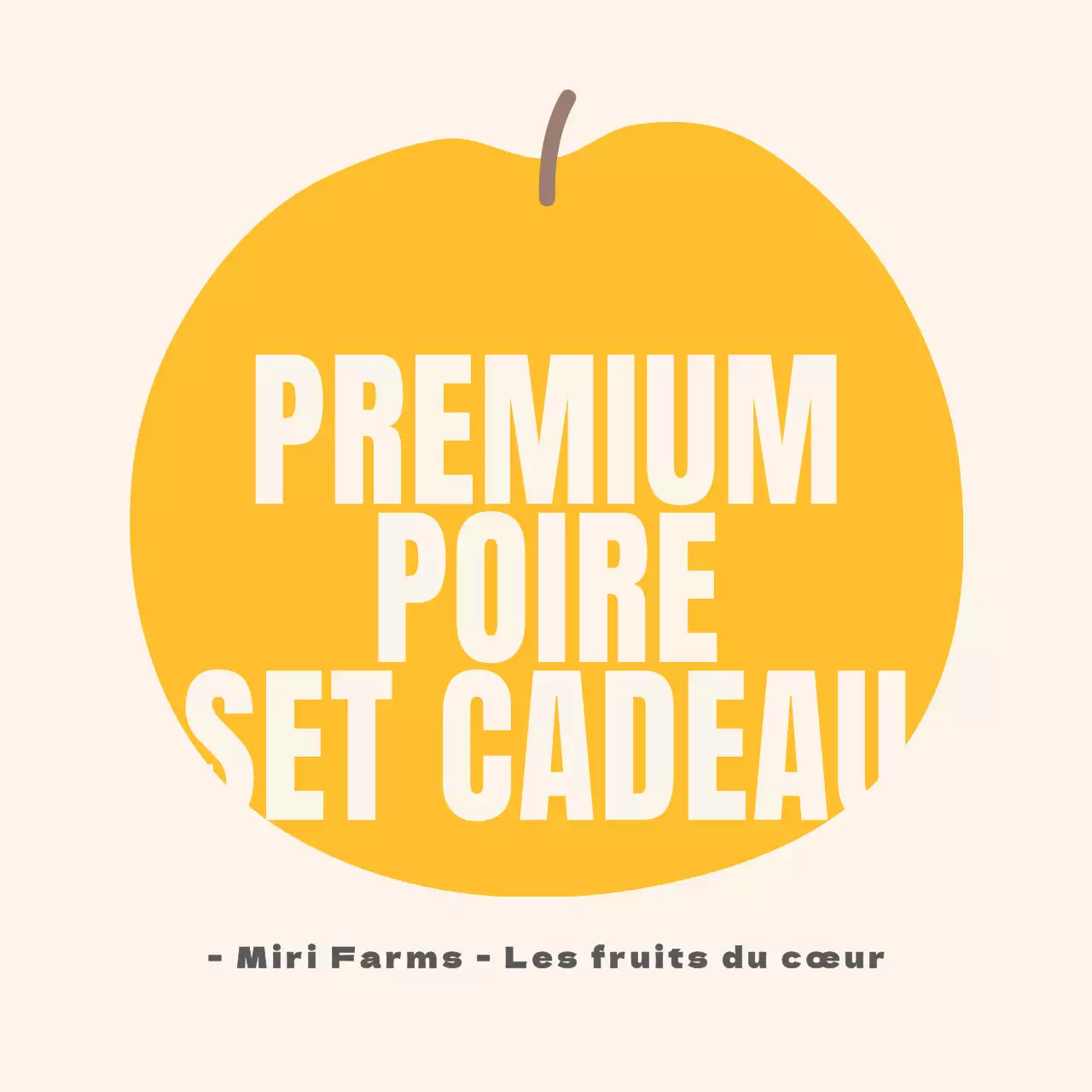 Texte illustré Autocollant Cercle de poires