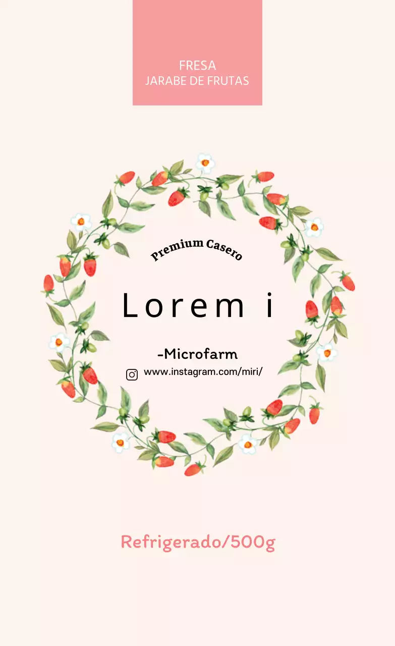 Conservas caseras de fresa rosa