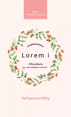 Conservas caseras de fresa rosa