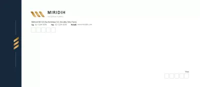 Enveloppes modernes de couleur marine