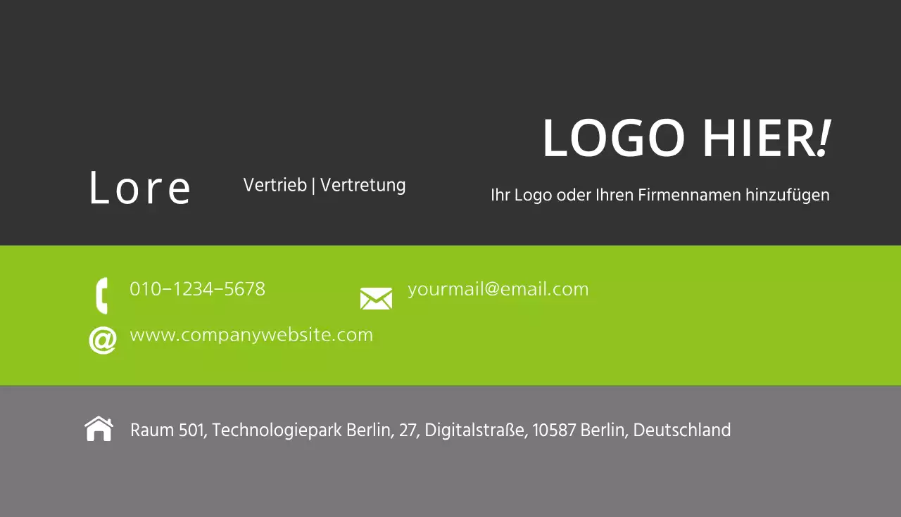 Visitenkarten für Unternehmen