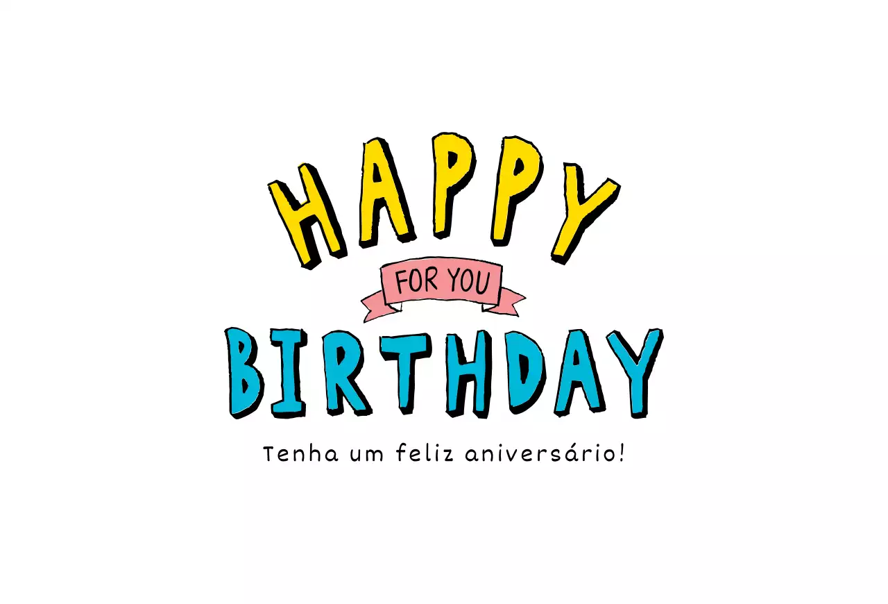 Postal de aniversário Pop