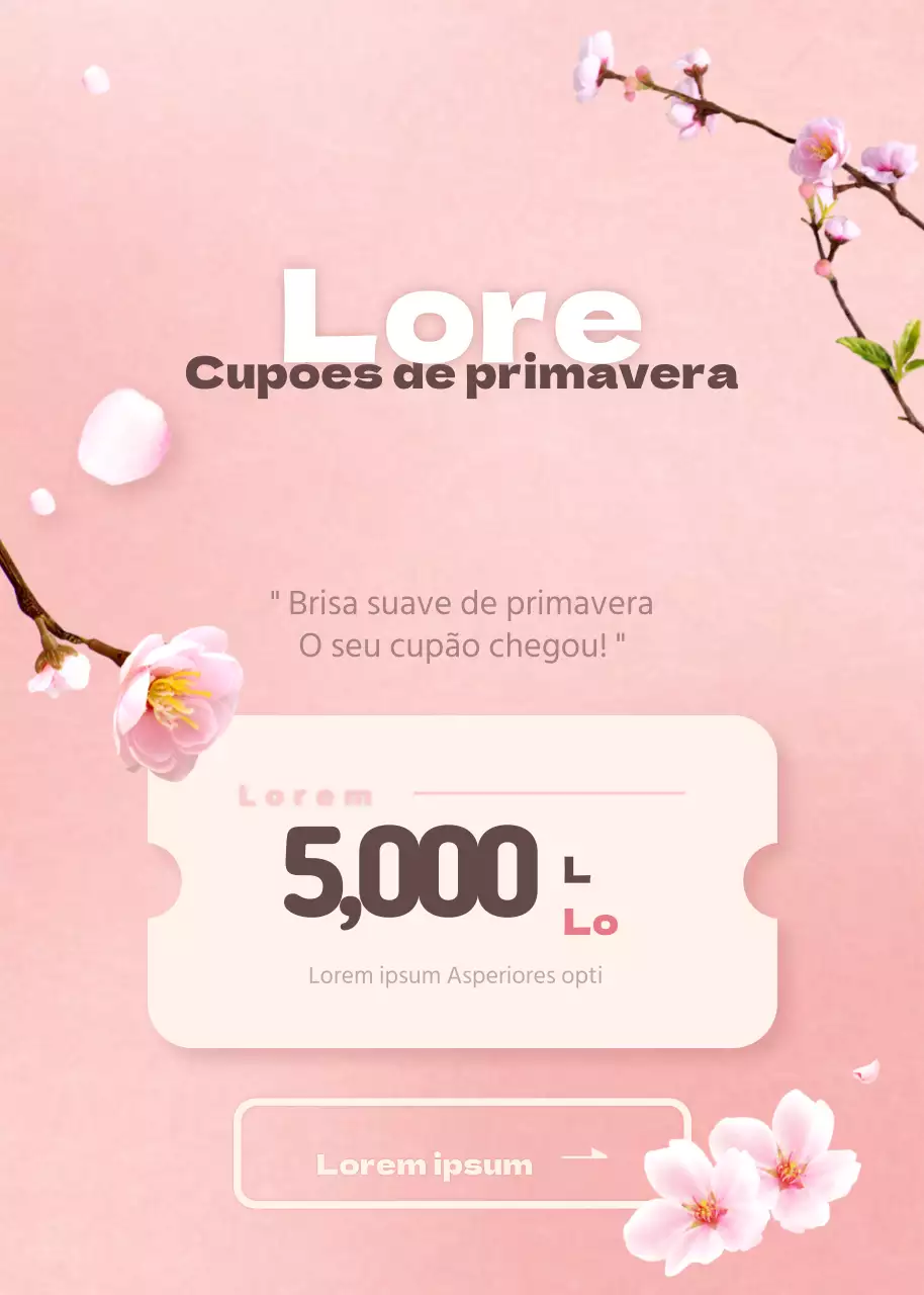 Cupões de primavera