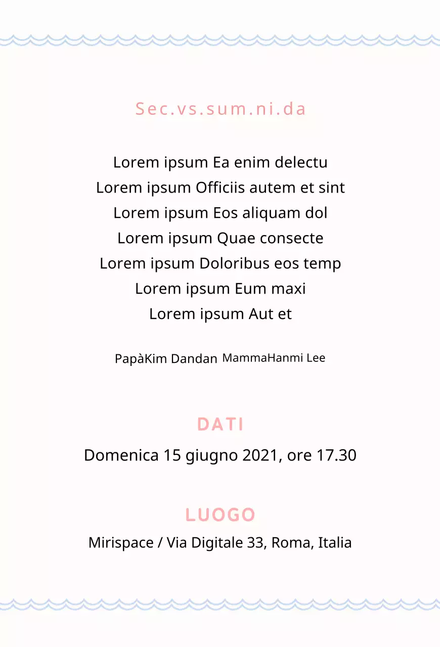 Carino il biglietto per la festa della pietra