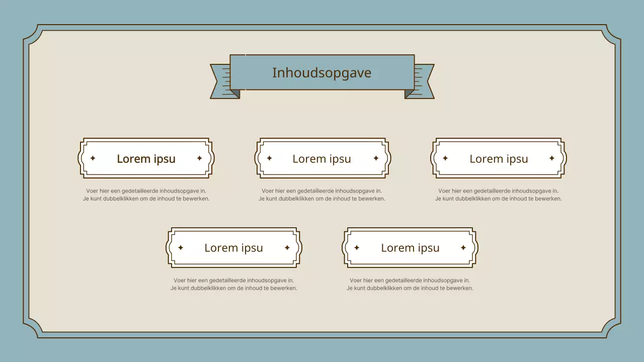 Vintage frame presentatieset in roze en goud