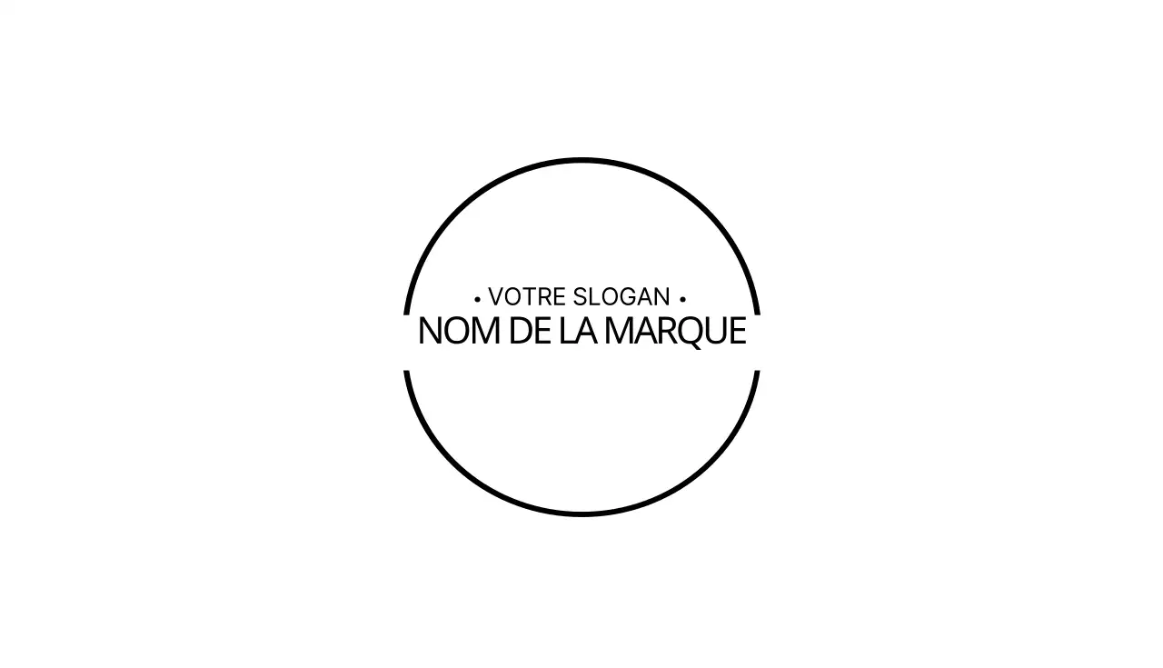 Carte de visite avec symbole de cercle