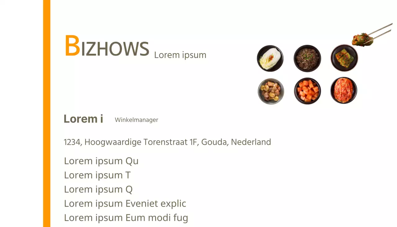 Bizhouse Voedingsmiddelen