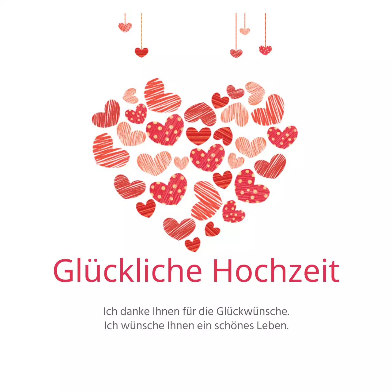 Glückliche Hochzeit