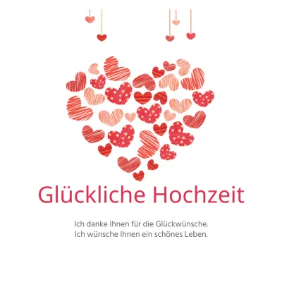 Glückliche Hochzeit