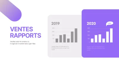 Un graphique à barres arrondi et net avec un dégradé violet