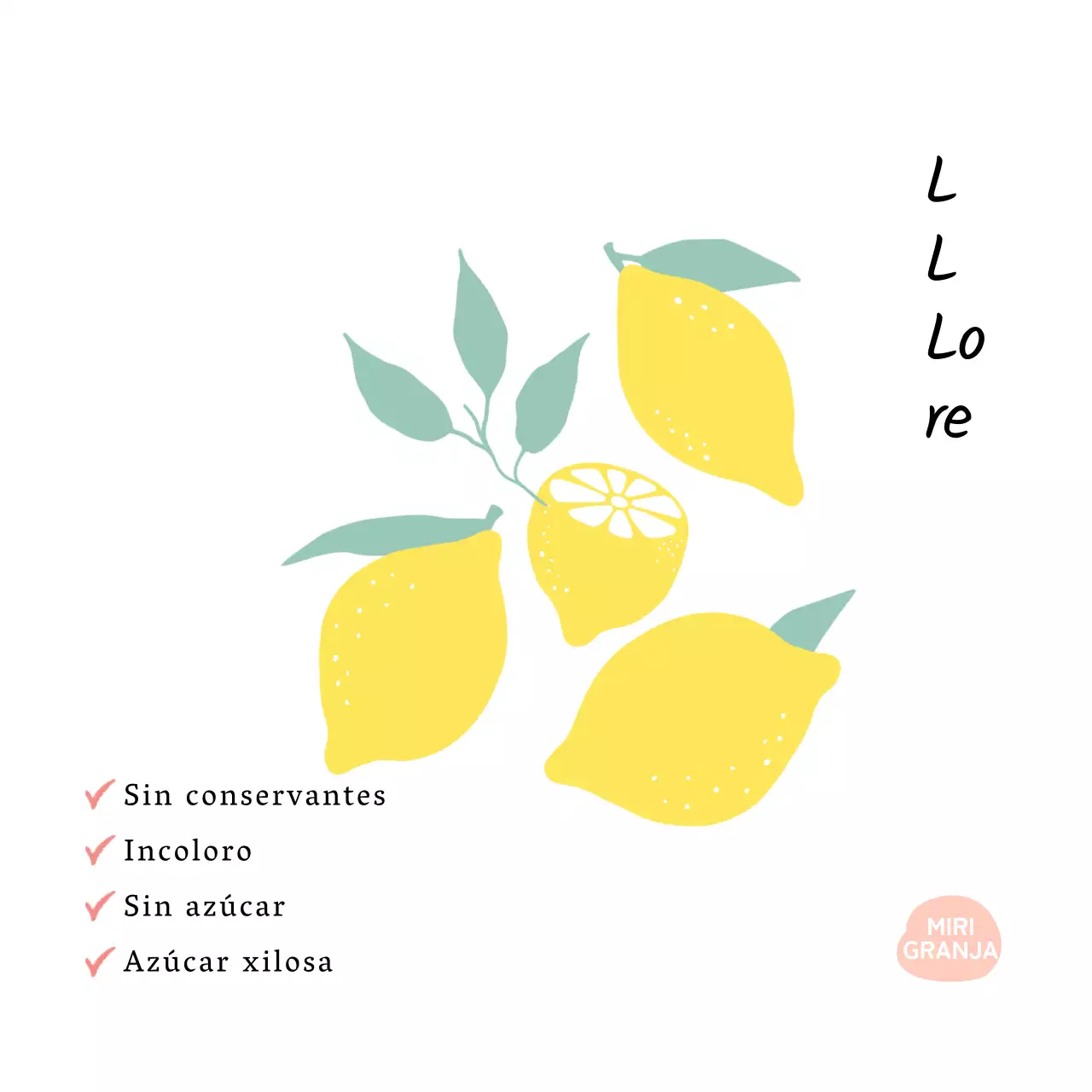 Postal ilustrada de limonada