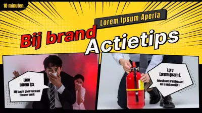 Wat te doen bij een geel-zwarte brand
