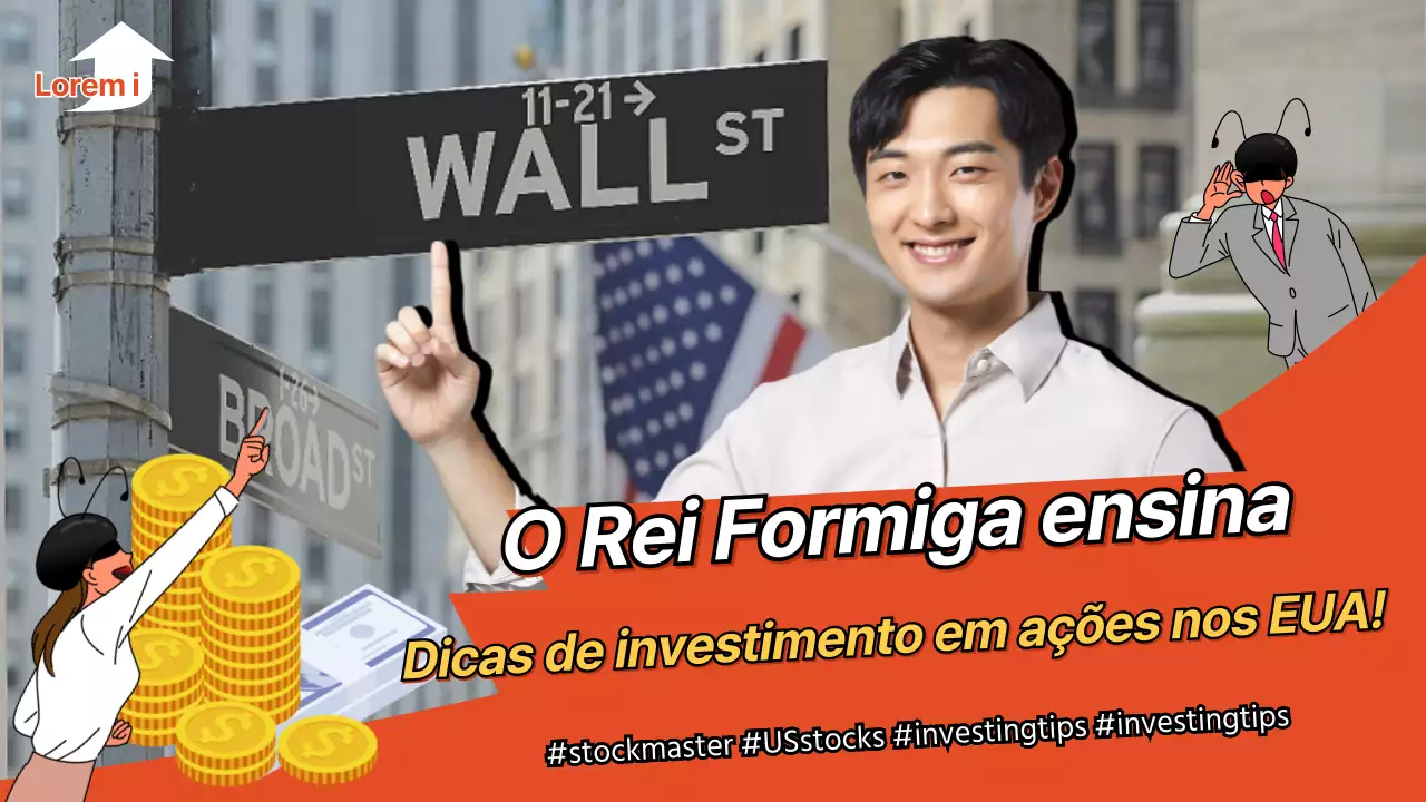 Miniatura do YouTube de dicas de investimento em acções dos EUA a vermelho