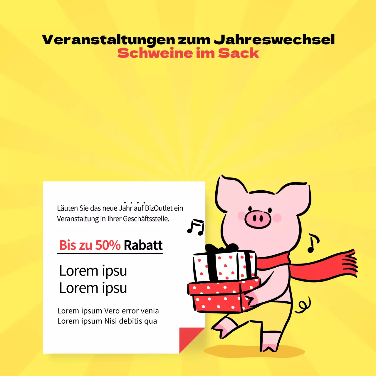 Viel Spaß mit dem Schwein