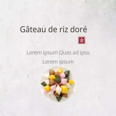 Gâteau de riz doré